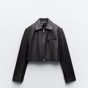 Zara Cropped Black Jacket